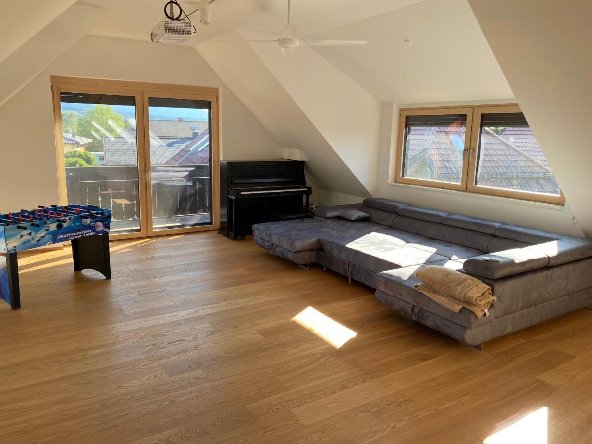 Salzburg-Loft Im Stadtteil Leopoldskron-Moos 120Qm Mit Balkon & Untersbergblick エクステリア 写真